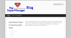 Desktop Screenshot of blog.thesupermanager.com